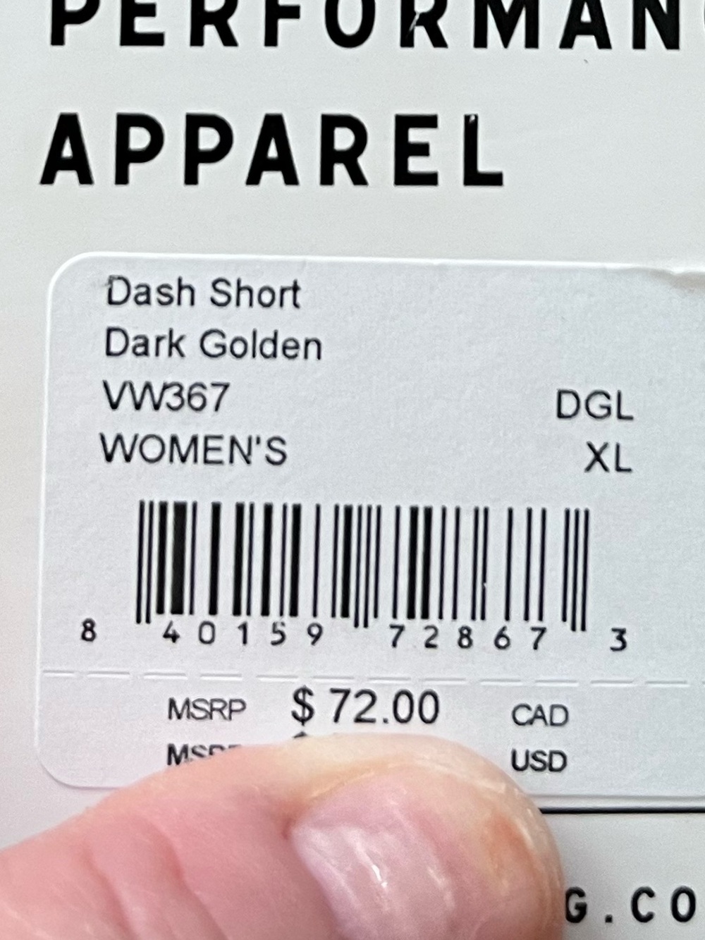 NWT Vuori Dash Performance Shorts in Dark Golden Size XL - Picture 6 of 7